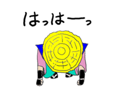 amigasa samurai sticker #6689069