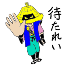 amigasa samurai sticker #6689071
