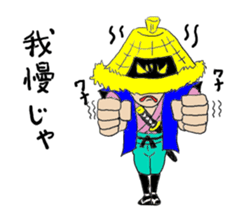 amigasa samurai sticker #6689089