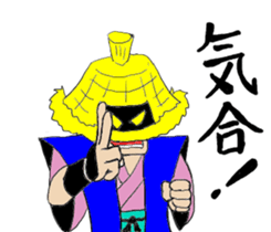 amigasa samurai sticker #6689096