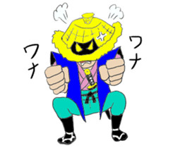 amigasa samurai sticker #6689098