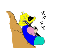 amigasa samurai sticker #6689100