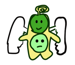 EDAMAME (GREEN SOYBEAN) BROTHERS sticker #6690373