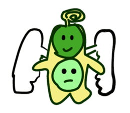 EDAMAME (GREEN SOYBEAN) BROTHERS sticker #6690373