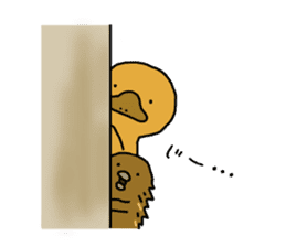 Duck-billed Platypus and Echidna sticker #6691859