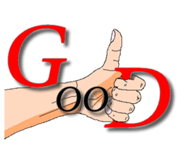 Practical & Lovely sign language texture sticker #6692745