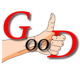 Practical & Lovely sign language texture sticker #6692745