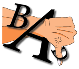 Practical & Lovely sign language texture sticker #6692746