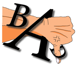 Practical & Lovely sign language texture sticker #6692746