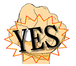 Practical & Lovely sign language texture sticker #6692747