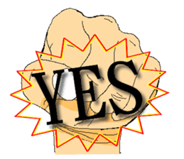 Practical & Lovely sign language texture sticker #6692747