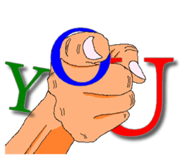 Practical & Lovely sign language texture sticker #6692749