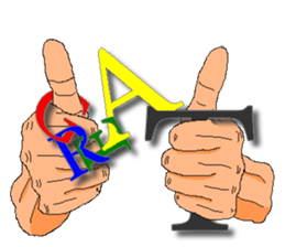 Practical & Lovely sign language texture sticker #6692750