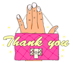 Practical & Lovely sign language texture sticker #6692754