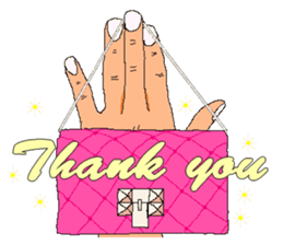 Practical & Lovely sign language texture sticker #6692754