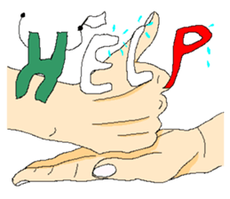 Practical & Lovely sign language texture sticker #6692757