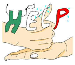 Practical & Lovely sign language texture sticker #6692757