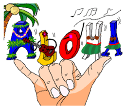 Practical & Lovely sign language texture sticker #6692758