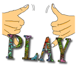 Practical & Lovely sign language texture sticker #6692759