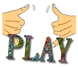 Practical & Lovely sign language texture sticker #6692759