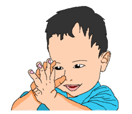 Practical & Lovely sign language texture sticker #6692767