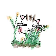 It is a cat nonchalantly Number2