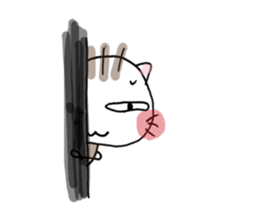 It is a cat nonchalantly Number2 sticker #6693425