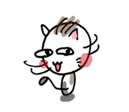 It is a cat nonchalantly Number2 sticker #6693431