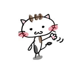 It is a cat nonchalantly Number2 sticker #6693433