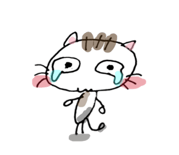 It is a cat nonchalantly Number2 sticker #6693454