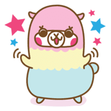 Rainbow The Alpaca sticker #6693673