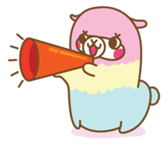 Rainbow The Alpaca sticker #6693679