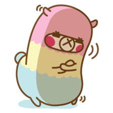 Rainbow The Alpaca sticker #6693700