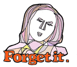 It is words that convey the feeling. sticker #6693822