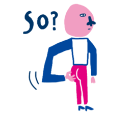 pink man stickers sticker #6694193