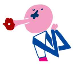 pink man stickers sticker #6694210