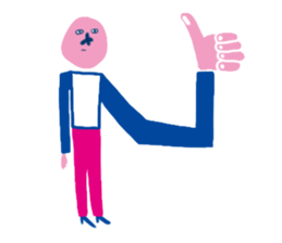 pink man stickers sticker #6694212
