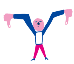 pink man stickers sticker #6694213