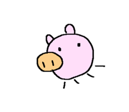 pig bu-chan sticker #6694268