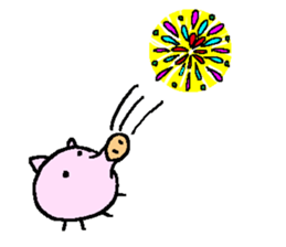 pig bu-chan sticker #6694271