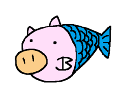 pig bu-chan sticker #6694281