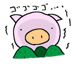 pig bu-chan sticker #6694294