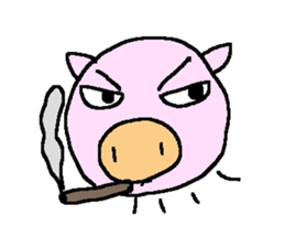pig bu-chan sticker #6694295