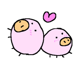 pig bu-chan sticker #6694297