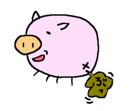 pig bu-chan sticker #6694300