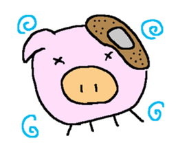 pig bu-chan sticker #6694301
