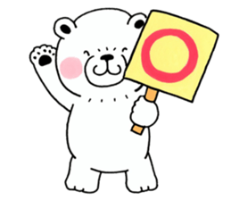 White bear Polvo sticker #6694317