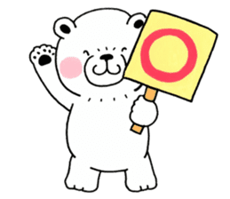 White bear Polvo sticker #6694317