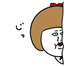 Bobbed Ugly Girl sticker #6694348