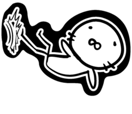 Balloon seals sticker #6694501